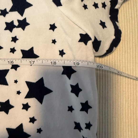 Allison Daley Red and Blue Boxy Short Sleeve Tee - Picture 7 of 8